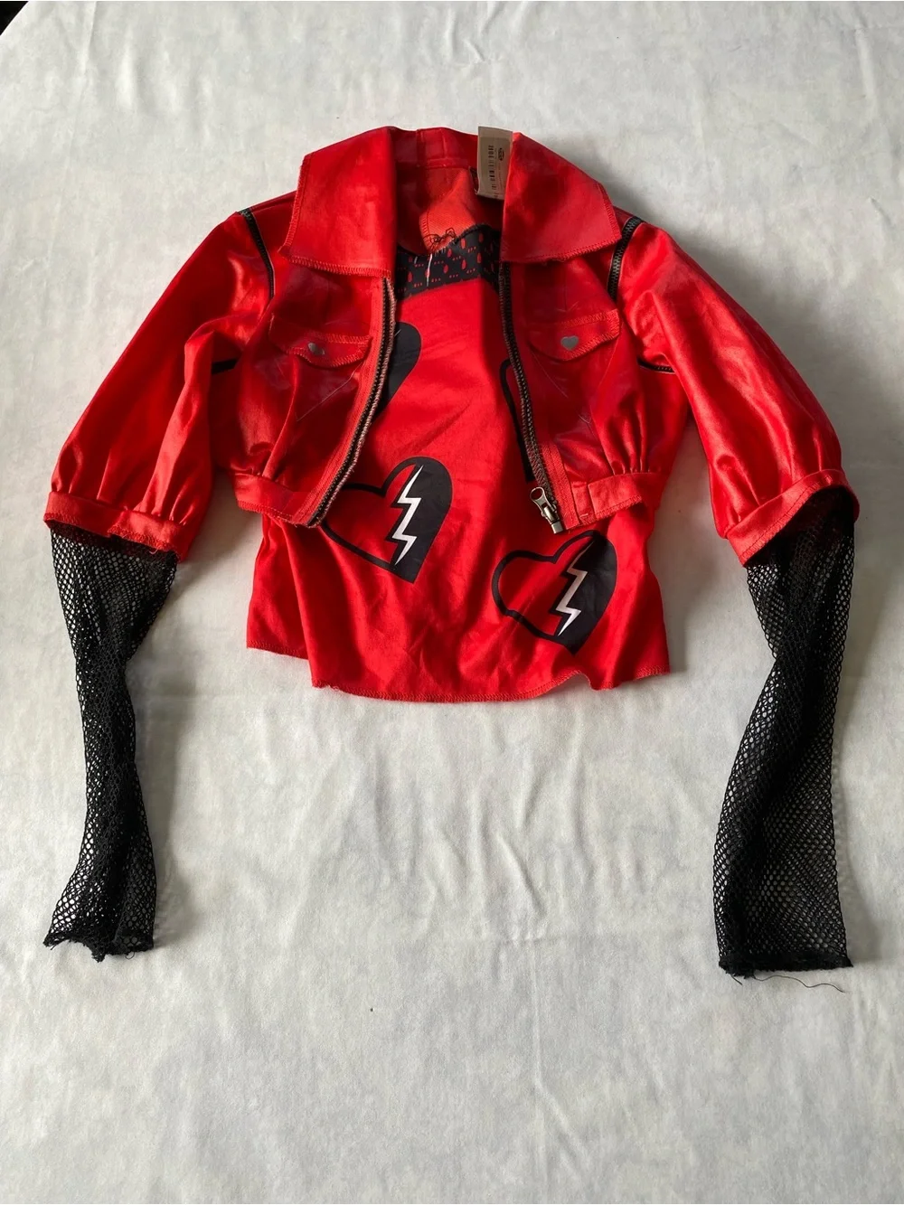 NWOT Descendants Rise of Red Jacket Halloween Costume Size Kids Medium 7/8